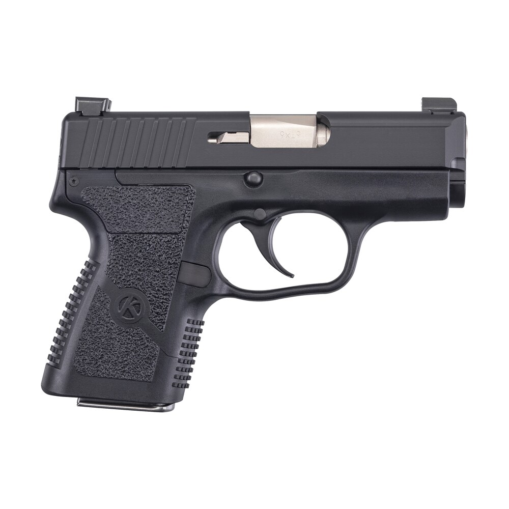 kahr arms pm90g94n pm 9mm luger 6+1 7+1 3.10" polygonal rifled barrel/matte stainless steel serrated matte stainless steel slide black polymer frame black textured polymer grips right hand Kahr Arms PM90G94N PM 9mm Luger 6+1 7+1 3.10" Polygonal Rifled Barrel/Matte Stainless Steel Sports South item 158368