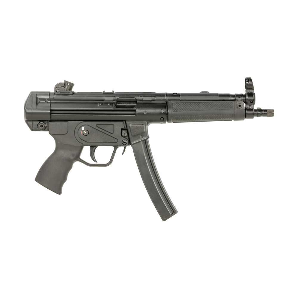 century arms hg6034aln ap5 core 9mm luger 30+1 8.90" threaded barrel, black, stamped metal rec, fixed front/drum rear sights, includes sling (1 mag) Century Arms HG6034ALN AP5 CORE 9mm Luger 30+1 8.90" Threaded Sports South item 158415