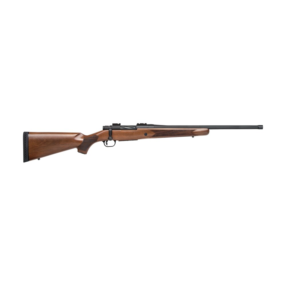 mossberg 28176 patriot full size 400 legend 4+1 20" matte blued threaded barrel, matte blued drilled & tapped stainless steel receiver, fixed walnut stock, right hand Mossberg 28176 Patriot Full Size 400 Legend 4+1 20" Matte Blued Threaded Sports South item 158420