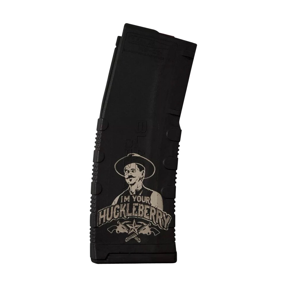 black rain ordnance mag30huckleberry magazine 30rd 223 rem/5.56 nato huckleberry engraving fits ar 15 platform Black Rain Ordnance MAG30HUCKLEBERRY Magazine 30rd 223 Rem/5.56 NATO Huckleberry Engraving Sports South item 158737