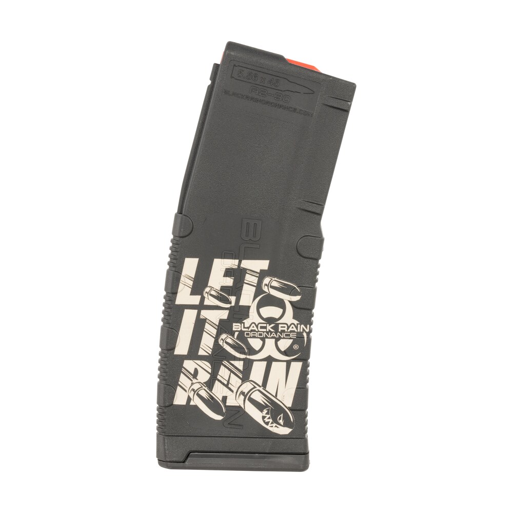 black rain ordnance mag30letitrainb magazine 30rd 223 rem/5.56 nato let it rain bullet engraving fits ar 15 platform Black Rain Ordnance MAG30LETITRAINB Magazine 30rd 223 Rem/5.56 NATO Let It Rain Bullet Sports South item 158738