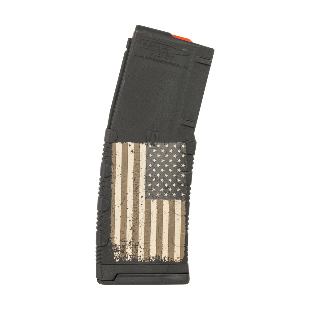 black rain ordnance mag30amflag magazine 30rd 223 rem/5.56x45mm nato american flag engraving fits ar 15/m16/m4 Black Rain Ordnance MAG30AMFLAG Magazine 30rd 223 Rem/5.56x45mm NATO American Flag Engraving Sports South item 158740