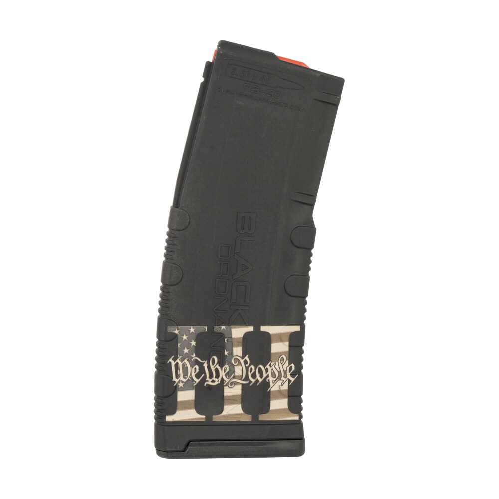 black rain ordnance mag303percent magazine 30rd 223 rem/5.56 nato we the people engraving fits ar 15 platform Black Rain Ordnance MAG303PERCENT Magazine 30rd 223 Rem/5.56 NATO We The People Engraving Sports South item 158741