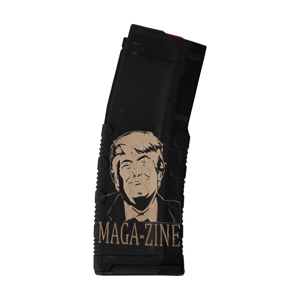 black rain ordnance mag30trumpmagazne magazine 30rd 223 rem/5.56 nato trump maga zine engraving fits ar 15 black polymer Black Rain Ordnance MAG30TRUMPMAGAZNE Magazine 30rd 223 Rem/5.56 NATO Trump MAGA-ZINE Engraving Sports South item 158743