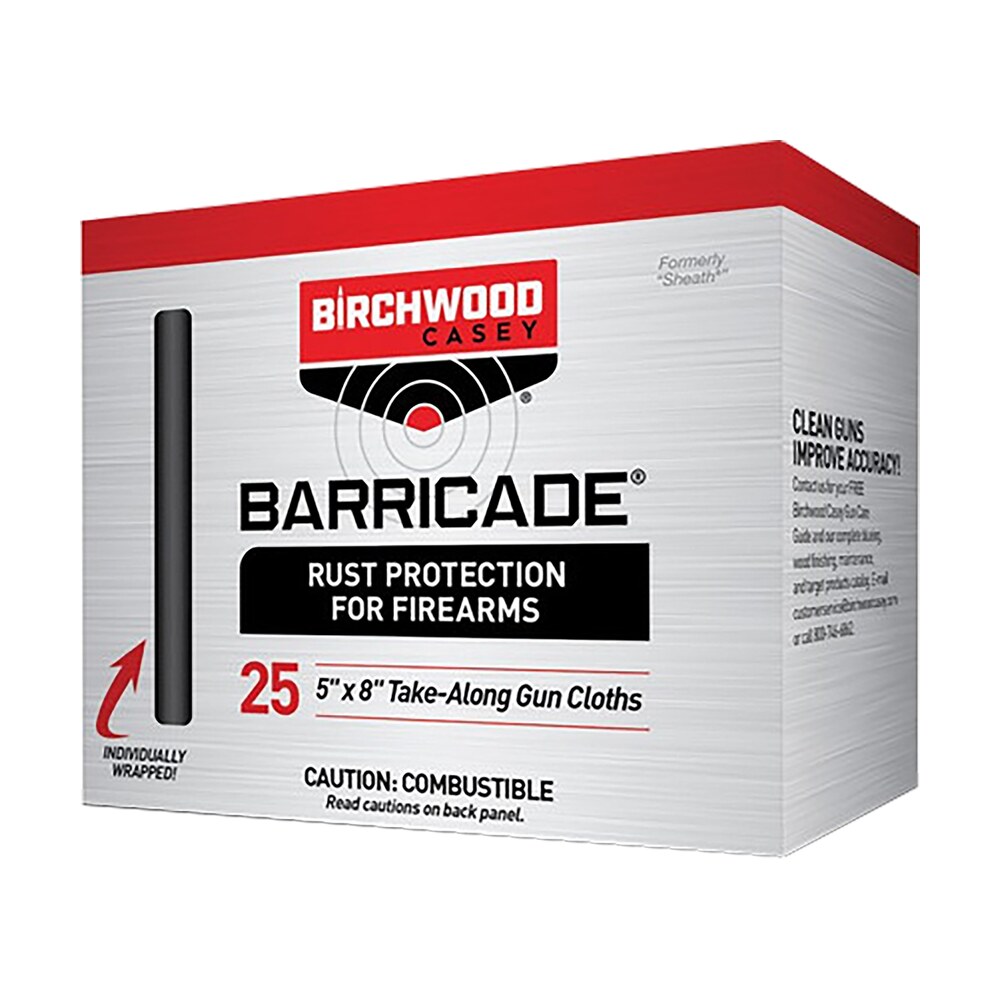 birchwood casey 33025 barricade take alongs foil pack 5″ x 8″ cloths 25 per box Birchwood Casey 33025 Barricade Take Alongs Foil Pack 5" x 8" Cloths 25 Per Box Sports South item 15878