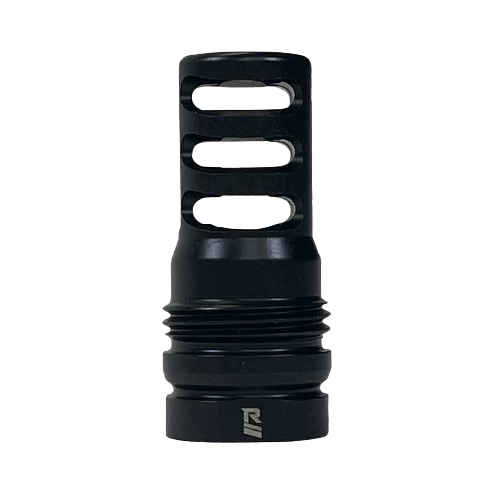 rugged suppressors mb027 3 port brake 338 cal (8.6mm), m18x1.5 tpi, dual taper locking system, fits r.u.m. mount Rugged Suppressors MB027 3 Port Brake 338 Cal (8.6mm), M18x1.5 tpi, Dual Taper Locking System, Sports South item 158946
