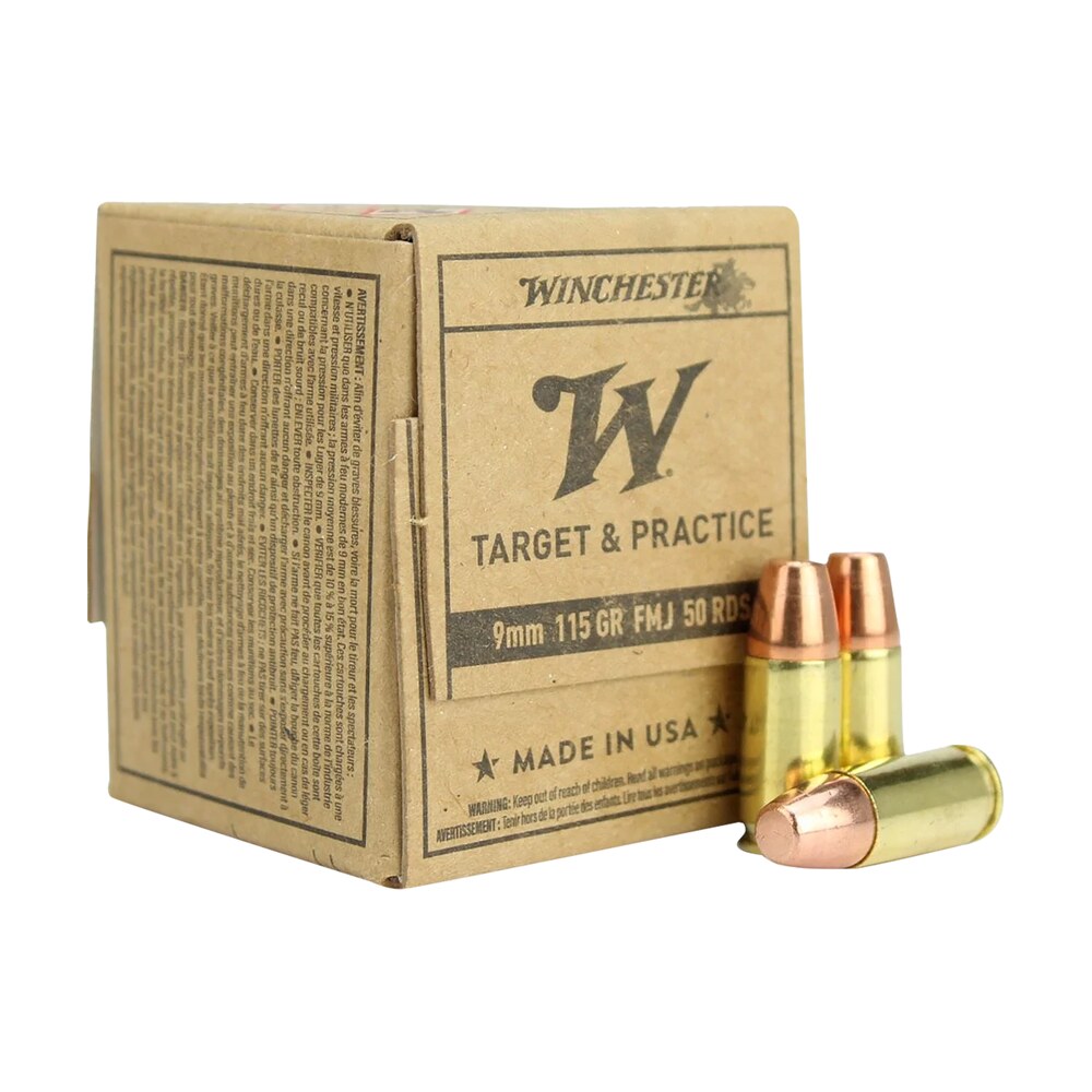 winchester ammo sg9w50 usa 9mmluger 115gr full metal jacket 50 per box/20 case Winchester Ammo SG9W50 USA 9mmLuger 115gr Full Metal Jacket 50 Per Box/20 Case Sports South item 159116