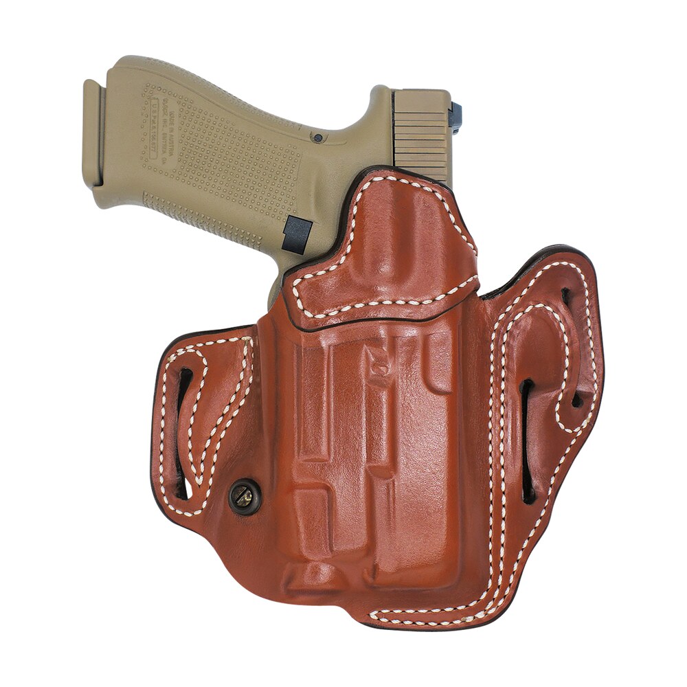 desantis gunhide 201ta6vz0 vengeance scabbard owb tan leather fits glock 19/19x/19 gen 5/23/32/45, belt slide mount, right hand DeSantis Gunhide 201TA6VZ0 Vengeance Scabbard OWB Tan Leather Sports South item 159259