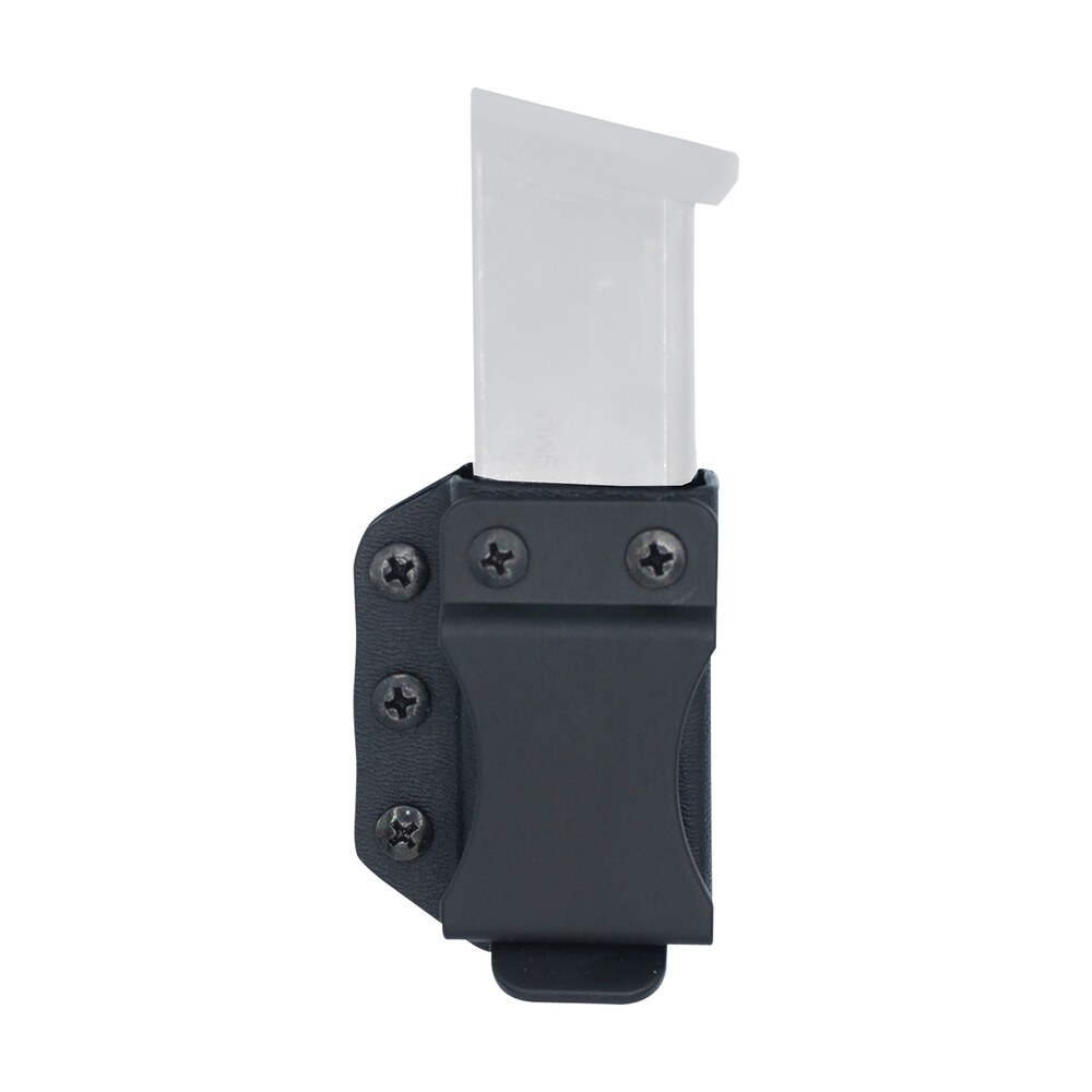 desantis gunhide a100kjkkz0 persuader mag pouch iwb/owb black kydex belt clip compatible w/ sig p365, kimber r7 mako ambidextrous DeSantis Gunhide A100KJKKZ0 Persuader Mag Pouch IWB/OWB Black Kydex Belt Clip Compatible Sports South item 159269