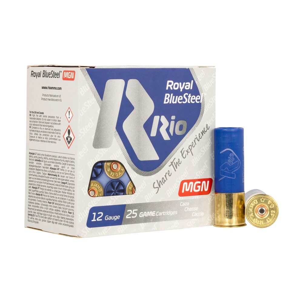 rio ammunition rbsm402 royal bluesteel magnum 12gauge 3" 1 3/8oz 2shot 25 per box/10 case Rio Ammunition RBSM402 Royal BlueSteel Magnum 12Gauge 3" 1 3/8oz 2Shot 25 Per Box/10 Case Sports South item 159301