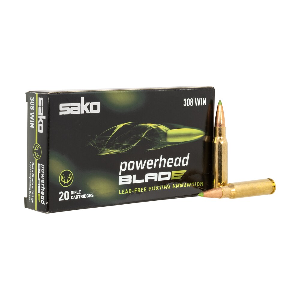sako (tikka) powerhead blade 308win 162gr 20 per box/10 case SAKO (TIKKA) PowerHead Blade 308Win 162gr 20 Per Box/10 Case Sports South item 159352