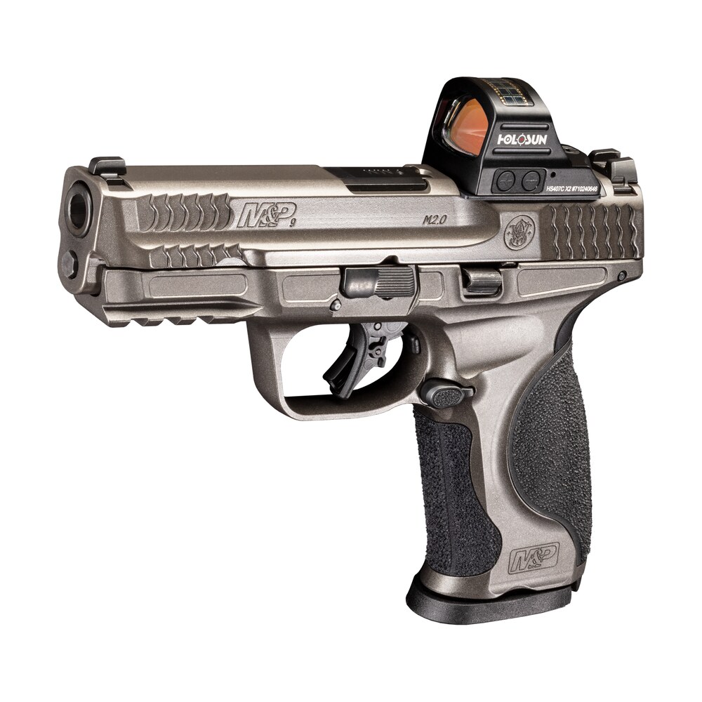 s&w m&p9 13971 metal 9mm 4.25 holo 17r gry S&W M&P9 13971 METAL 9MM 4.25 HOLO 17R GRY Sports South item 159498