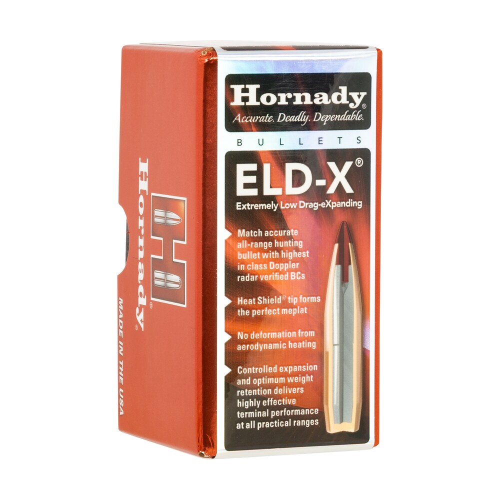 hornady 22833 eld x 22 cal .224 80 gr extremely low drag expanding 100 per box/ 25 case Hornady 22833 ELD-X 22 Cal .224 80 gr Extremely Low Drag-eXpanding 100 Per Box/ 25 Case Sports South item 159609