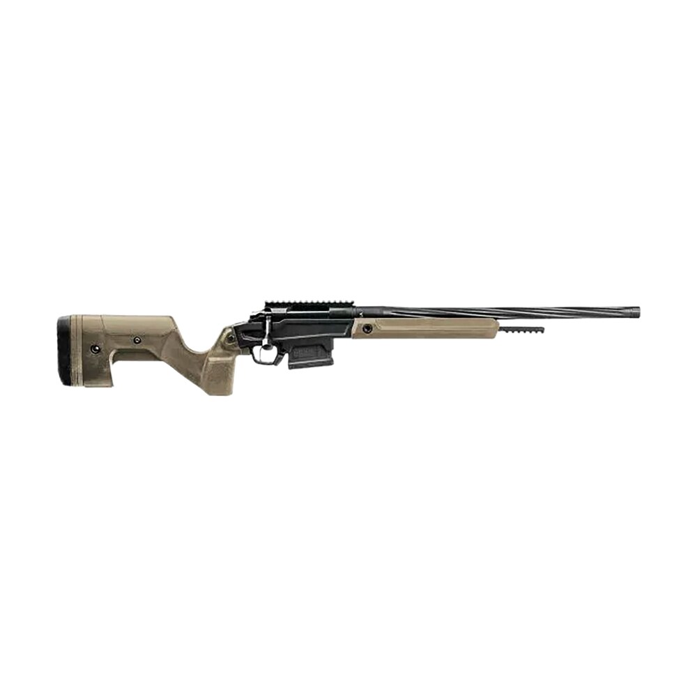 stag arms sabr01040002 pursuit 6.5 creedmoor 5+1 20" threaded/fluted sporter, black cerakote barrel/rec, tan oem hybrid hunter stock, triggertech trigger, 20 moa scope mount Stag Arms SABR01040002 Pursuit 6.5 Creedmoor 5+1 20" Threaded/Fluted Sporter, Black Cerakote Sports South item 159743