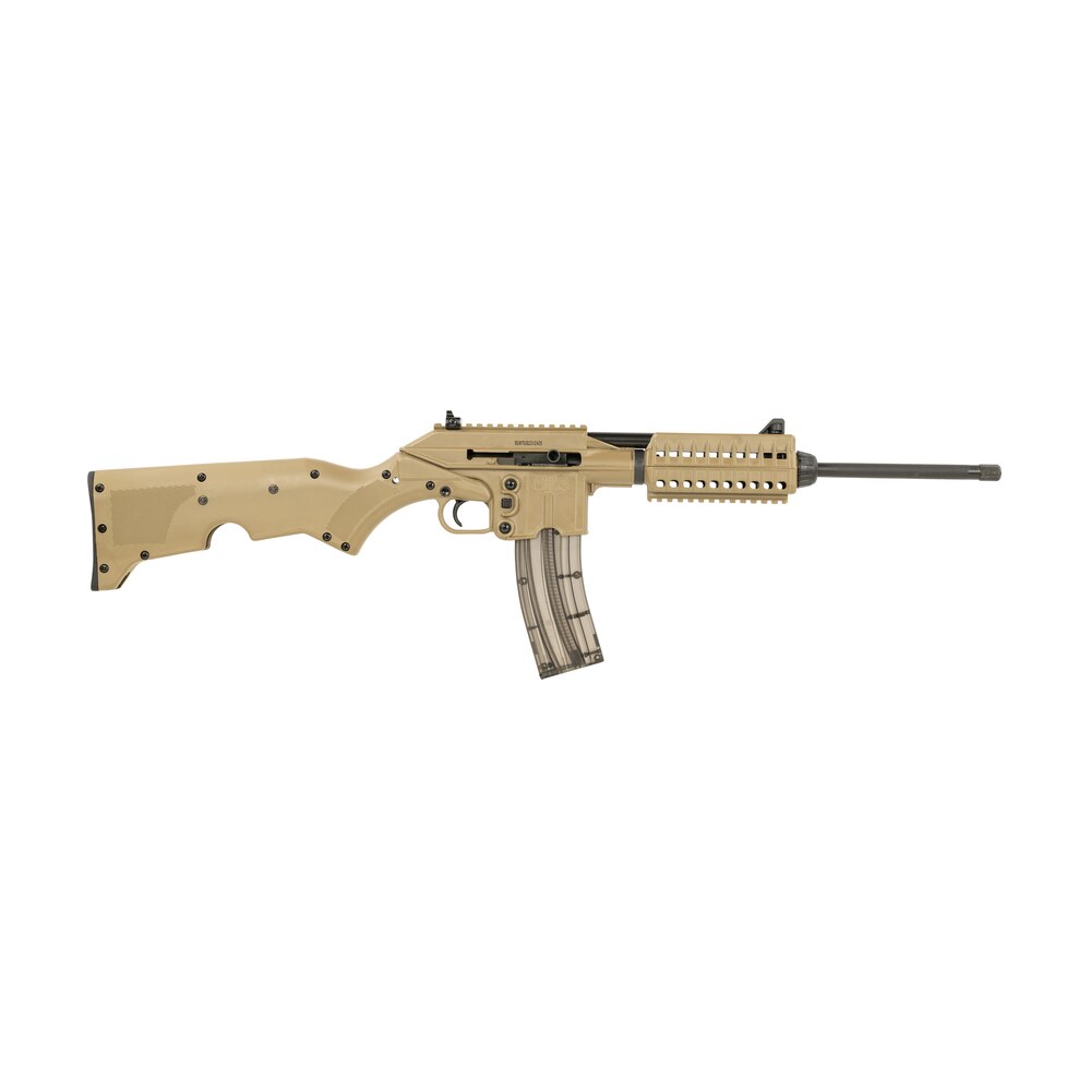 kel tec su22catan su22 full size 22 lr 26+1 16.10" black threaded barrel, tan picatinny rail polymer receiver, tan synthetic w/storage compartment stock Kel-Tec SU22CATAN SU22 Full Size 22 LR 26+1 16.10" Black Threaded Sports South item 159748