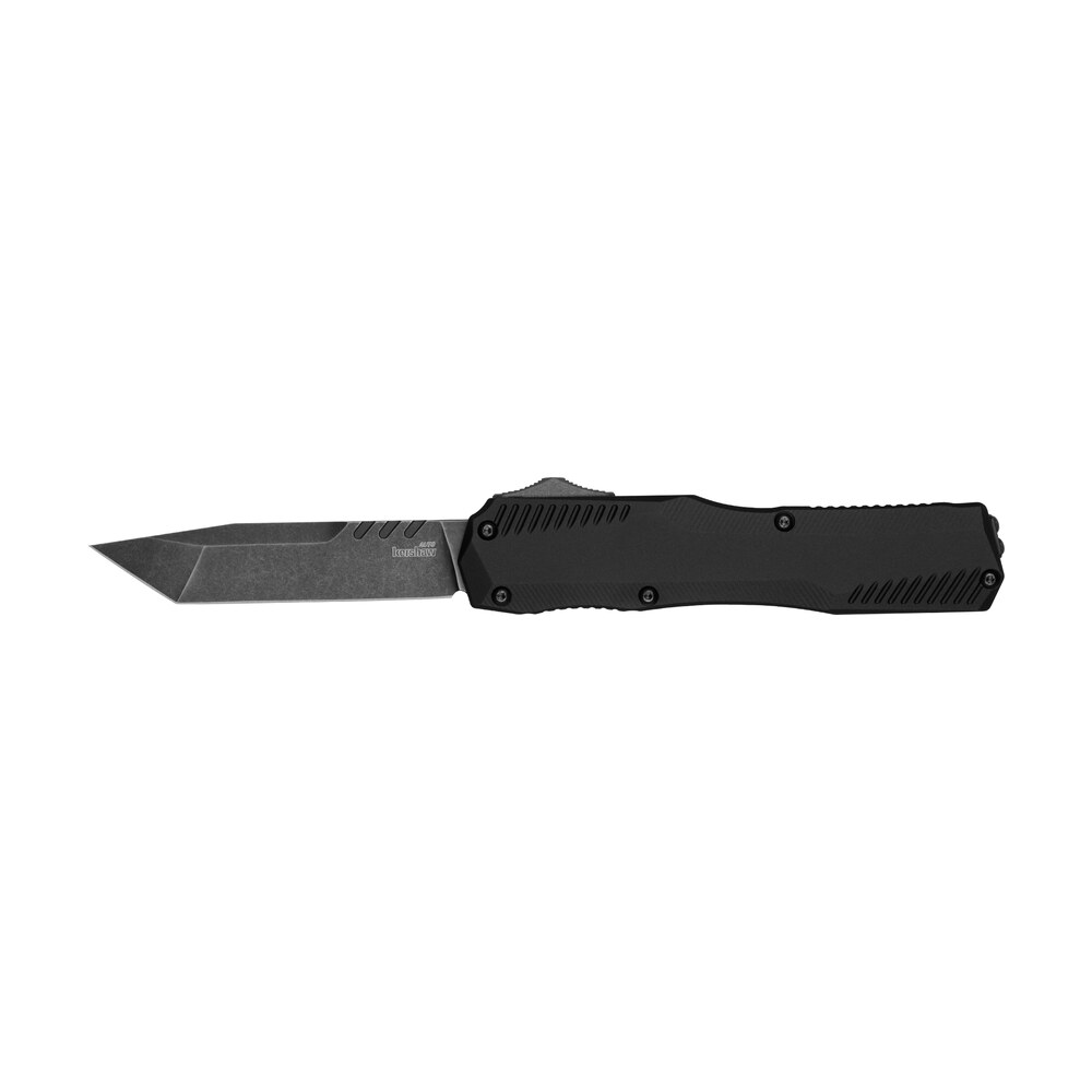 kershaw 9000t livewire automatic 3.30" otf tanto plain black dlc cpm magnacut steel blade, black anodized aluminum handle, includes pocket clip Kershaw 9000T Livewire Automatic 3.30" OTF Tanto Plain Black DLC CPM MagnaCut Steel Blade, Sports South item 159798