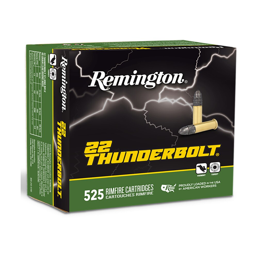 remington ammunition r21271 thunderbolt bulk 22lr 40gr lead round nose 525 per box/12 case Remington Ammunition R21271 Thunderbolt Bulk 22LR 40gr Lead Round Nose 525 Per Box/12 Case Sports South item 159920