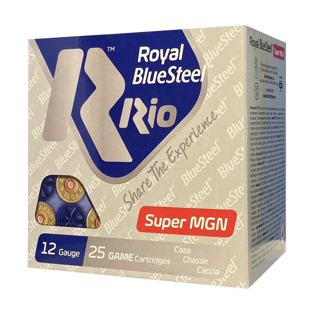 rio ammunition rbsm403 bluesteel royal 12gauge 3" 1 3/8oz 3shot 25 per box/10 case Rio Ammunition RBSM403 BlueSteel Royal 12Gauge 3" 1 3/8oz 3Shot 25 Per Box/10 Case Sports South item 160011