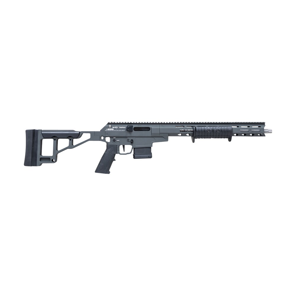 citadel cittpn223gry taipan x pump action 223 wylde 10+1 16.50" stainless threaded, dark gray, m lok handguard, chassis with skeletonized stock, a2 style grip, flat face trigger Citadel CITTPN223GRY Taipan X Pump Sports South item 160077