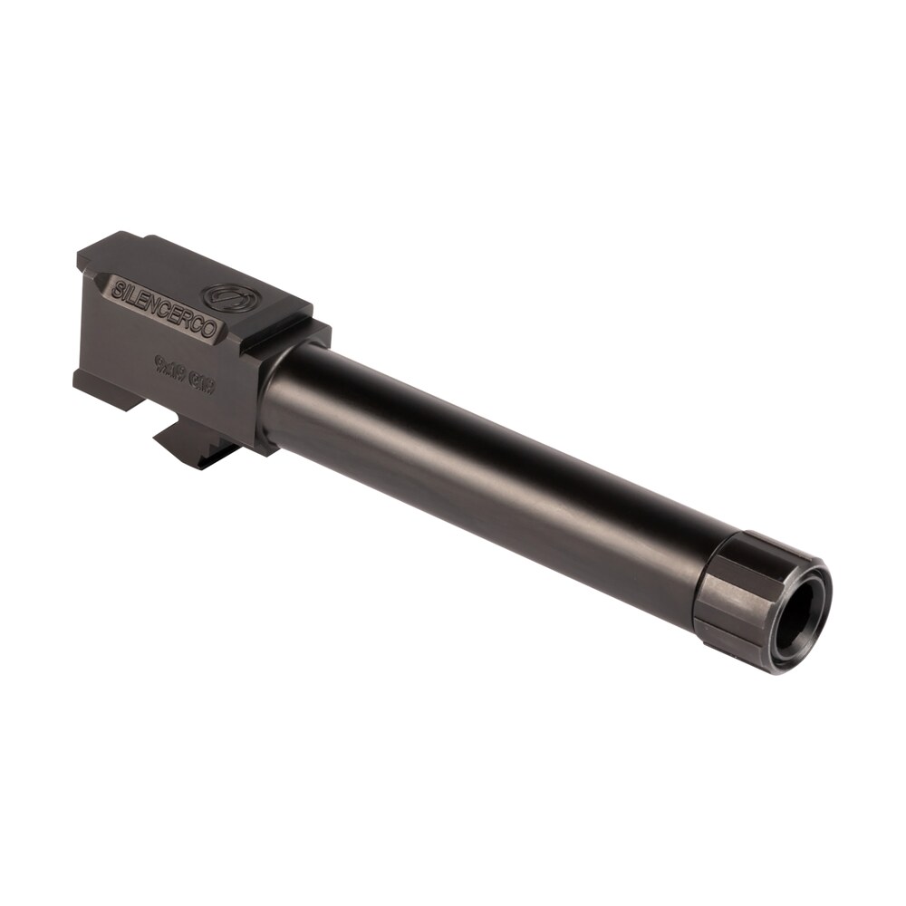 silencerco ac862 glock 9mm luger 4.50" threaded black nitride stainless steel, fits glock 19/19x/45 SilencerCo AC862 Glock 9mm Luger 4.50" Threaded Black Nitride Stainless Steel, Sports South item 160245