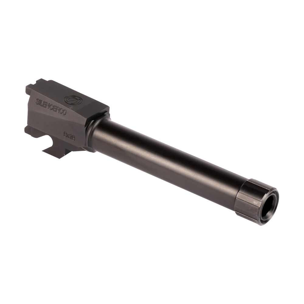 silencerco ac2486 sig 9mm luger 4.50" threaded black nitride stainless steel, fits sig p320 compact SilencerCo AC2486 Sig 9mm Luger 4.50" Threaded Black Nitride Stainless Steel, Sports South item 160249
