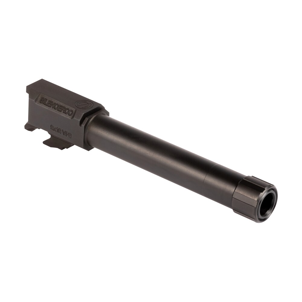 silencerco ac1549 hk 9mm luger 4.50" threaded black nitride stainless steel, fits hk vp9 SilencerCo AC1549 HK 9mm Luger 4.50" Threaded Black Nitride Stainless Steel, Sports South item 160253