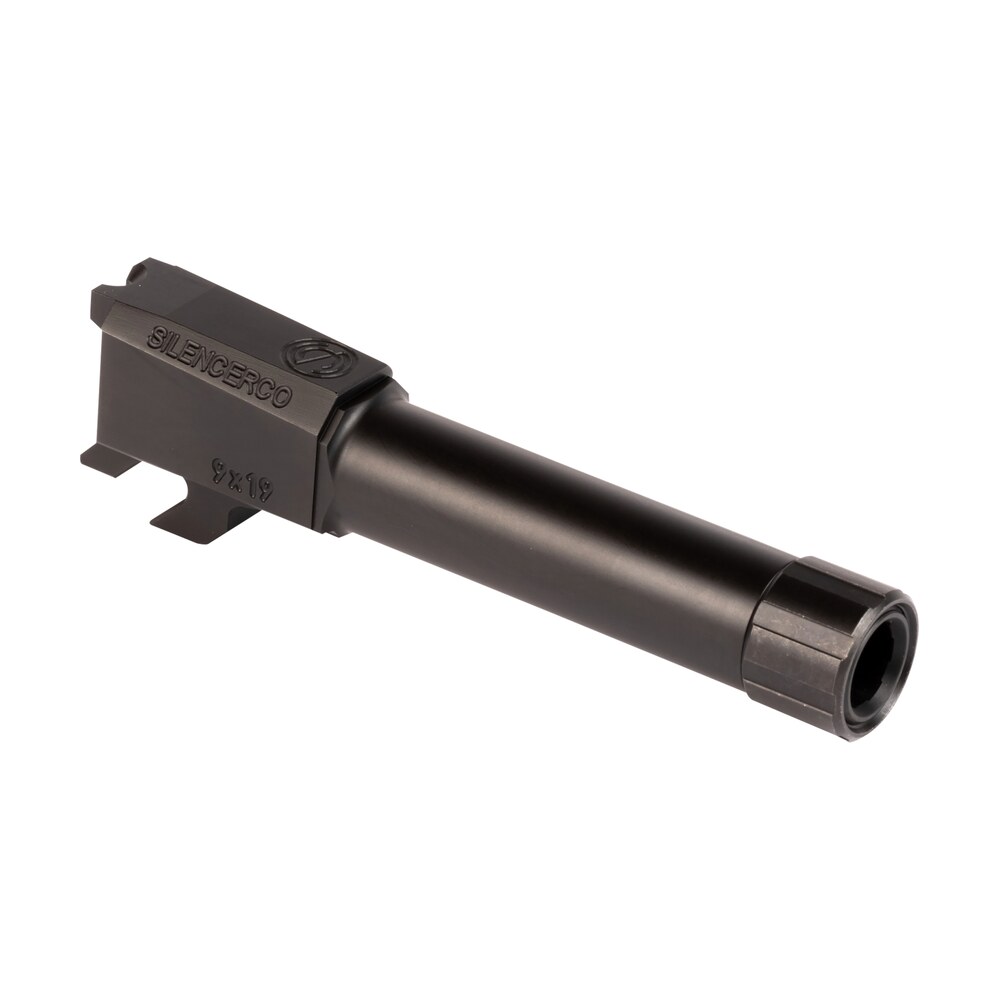 silencerco ac2290 s&w 9mm luger 3.50" threaded black nitride stainless steel, fits s&w m&p shield SilencerCo AC2290 S&W 9mm Luger 3.50" Threaded Black Nitride Stainless Steel, Sports South item 160255
