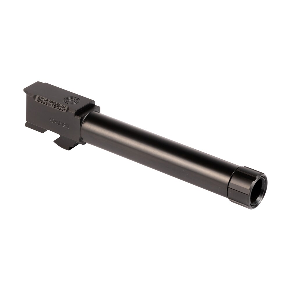 silencerco ac863 glock 45 acp 5.30" threaded black nitride stainless steel, fits glock 21 gen3 SilencerCo AC863 Glock 45 ACP 5.30" Threaded Black Nitride Stainless Steel, Sports South item 160257