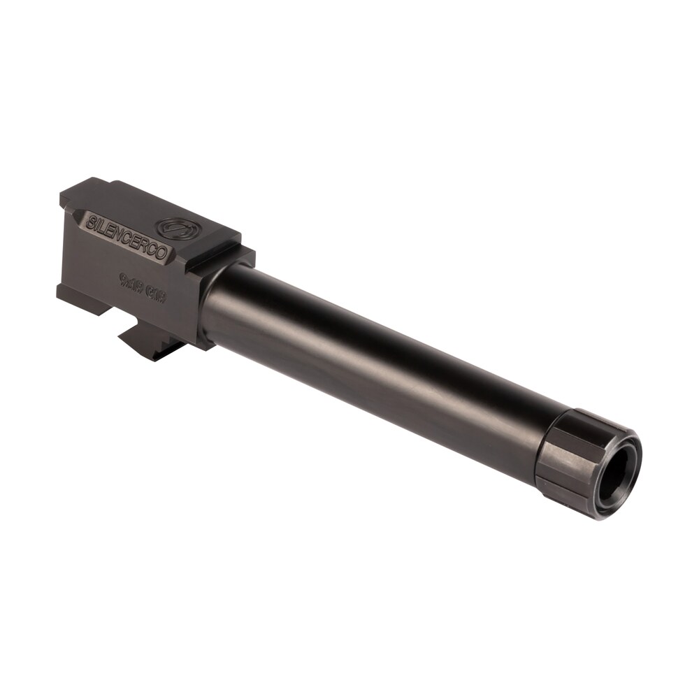 silencerco ac5367 sig 9mm luger threaded black nitride stainless steel, fits sig p365 SilencerCo AC5367 Sig 9mm Luger Threaded Black Nitride Stainless Steel, Sports South item 160262