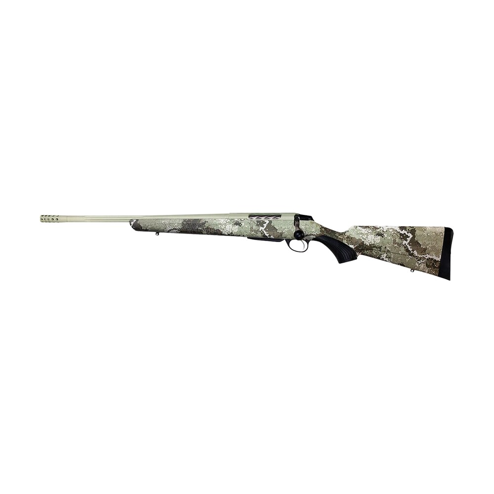 tikka jrtxva416 t3x lite 308 win 3+1 20" fluted/threaded, desert verde cerakote barrel/rec, veil alpine synthetic stock, interchangeable grip, muzzle brake left hand Tikka JRTXVA416 T3x Lite 308 Win 3+1 20" Fluted/Threaded, Desert Verde Cerakote Barrel/Rec, Sports South item 160351