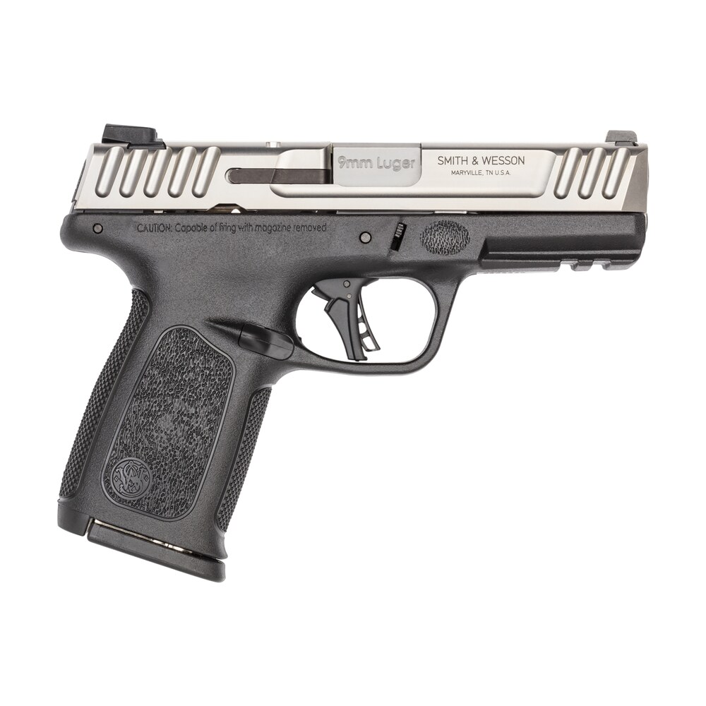 smith & wesson 13931 sd9 2.0 compact frame 9mm luger 16+1, 4" stainless steel barrel, satin stainless steel serrated slide, black polymer frame w/picatinny rail, black textured polymer grip Smith & Wesson 13931 SD9 2.0 Compact Frame 9mm Luger 16+1, 4" Stainless Steel Sports South item 160733