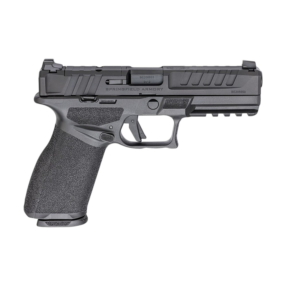 springfield armory ec9459bu15 echelon full size 9mm luger 15+1 4.50" black melonite steel barrel & steel optic ready/serrated slide, black polymer frame w/picatinny rail, textured grip, ambidextrous Springfield Armory EC9459BU15 Echelon Full Size 9mm Luger 15+1 4.50" Black Melonite Steel Sports South item 160810