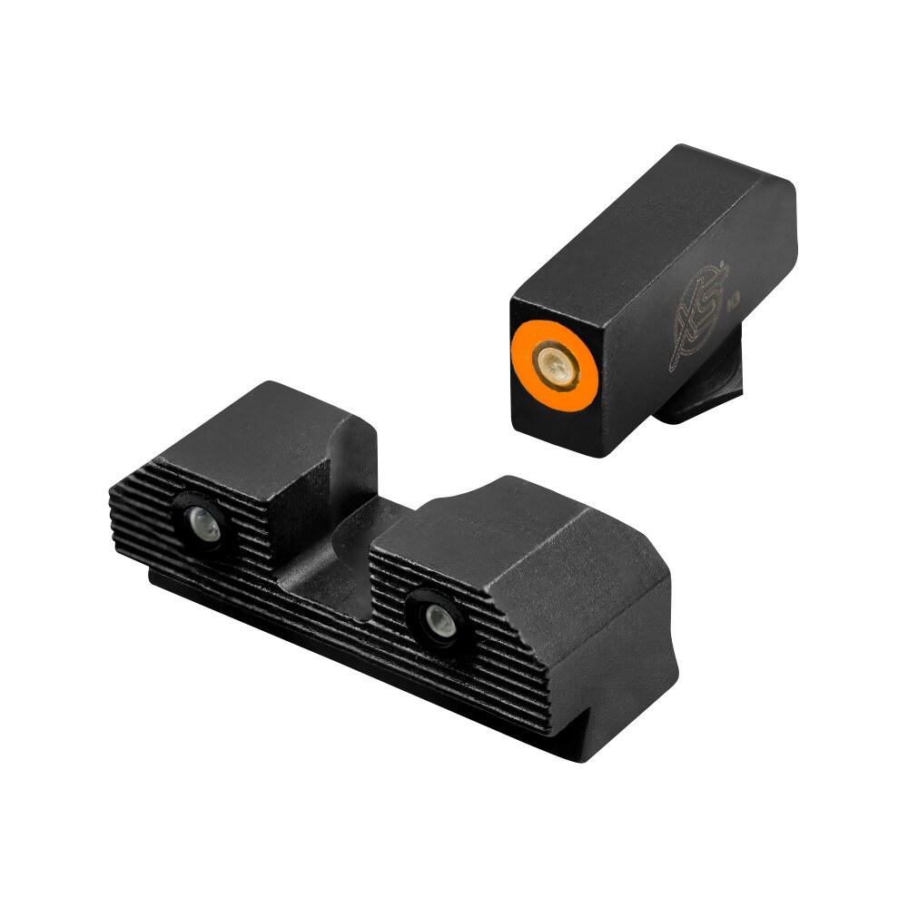 xs sights glr203p6n r3d 2.0 night sights fits glock black | green tritium orange outline front sight green tritium rear sight XS Sights GLR203P6N R3D 2.0 Night Sights Sports South item 160890