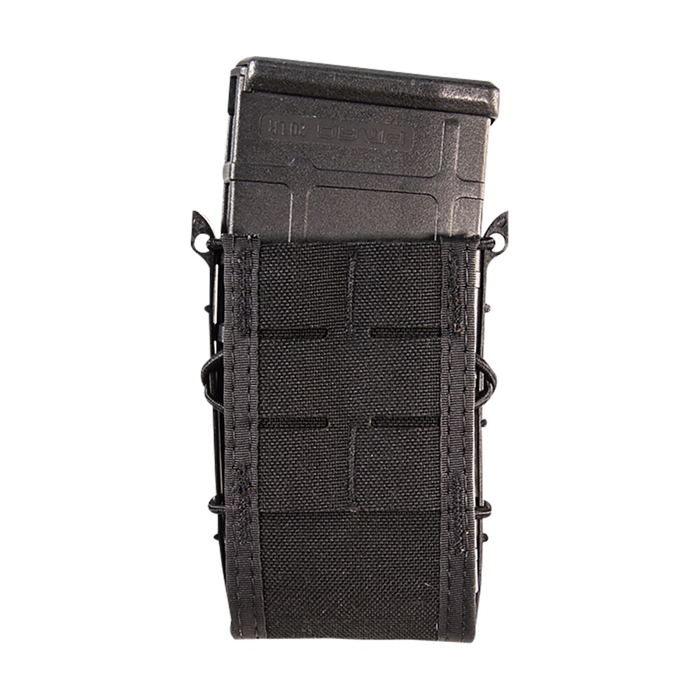 high speed gear 41ta00bk taco duty single rifle mag pouch, black nylon with molle exterior, fits molle & 2" belt High Speed Gear 41TA00BK TACO Duty Single Rifle Mag Pouch, Black Nylon Sports South item 160964