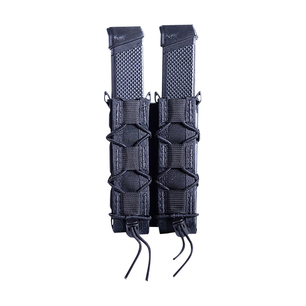 high speed gear 11ex02bk taco extended mag pouch double, black nylon, mounts to molle & 2" wide belts High Speed Gear 11EX02BK TACO Extended Mag Pouch Double, Black Nylon, Mounts to MOLLE & 2" Sports South item 160981