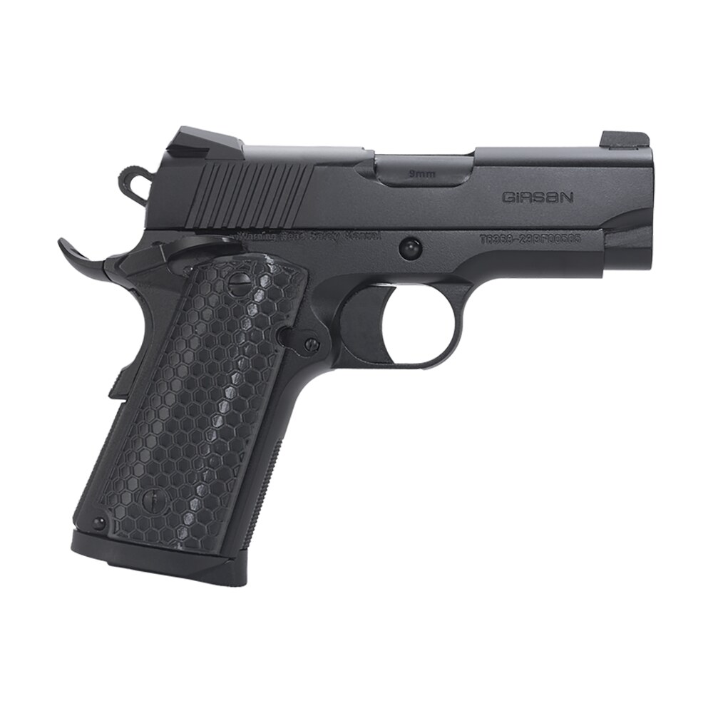 eaa girsan 392050 mc1911 sc untouchable sub compact frame 45 acp 6+1 3.40" black steel barrel, black serrated steel slide & frame w/beavertail, black polymer grip EAA GIRSAN 392050 MC1911 SC Untouchable Sub-Compact Frame 45 ACP 6+1 3.40" Black Steel Sports South item 160986