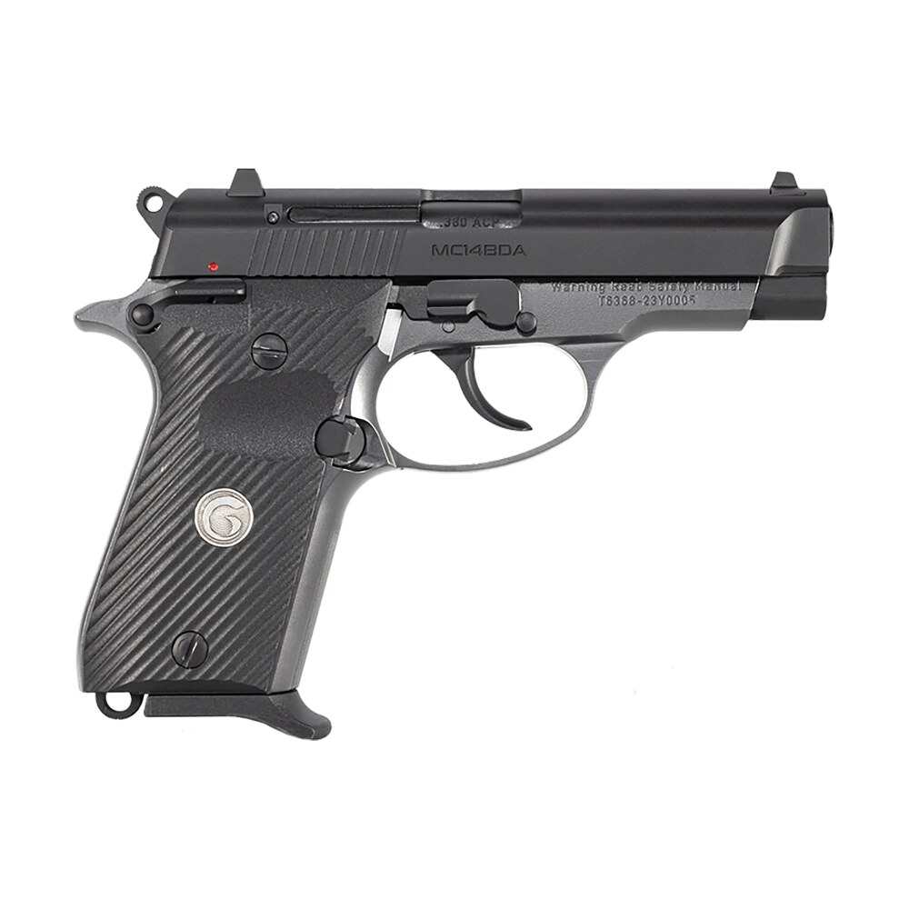 girsan 390817 mc14bda 380 acp 13+1 3.80" black steel barrel, black serrated steel slide, stainless aluminum frame w/beavertail, black polymer grip Girsan 390817 MC14BDA 380 ACP 13+1 3.80" Black Steel Sports South item 161022