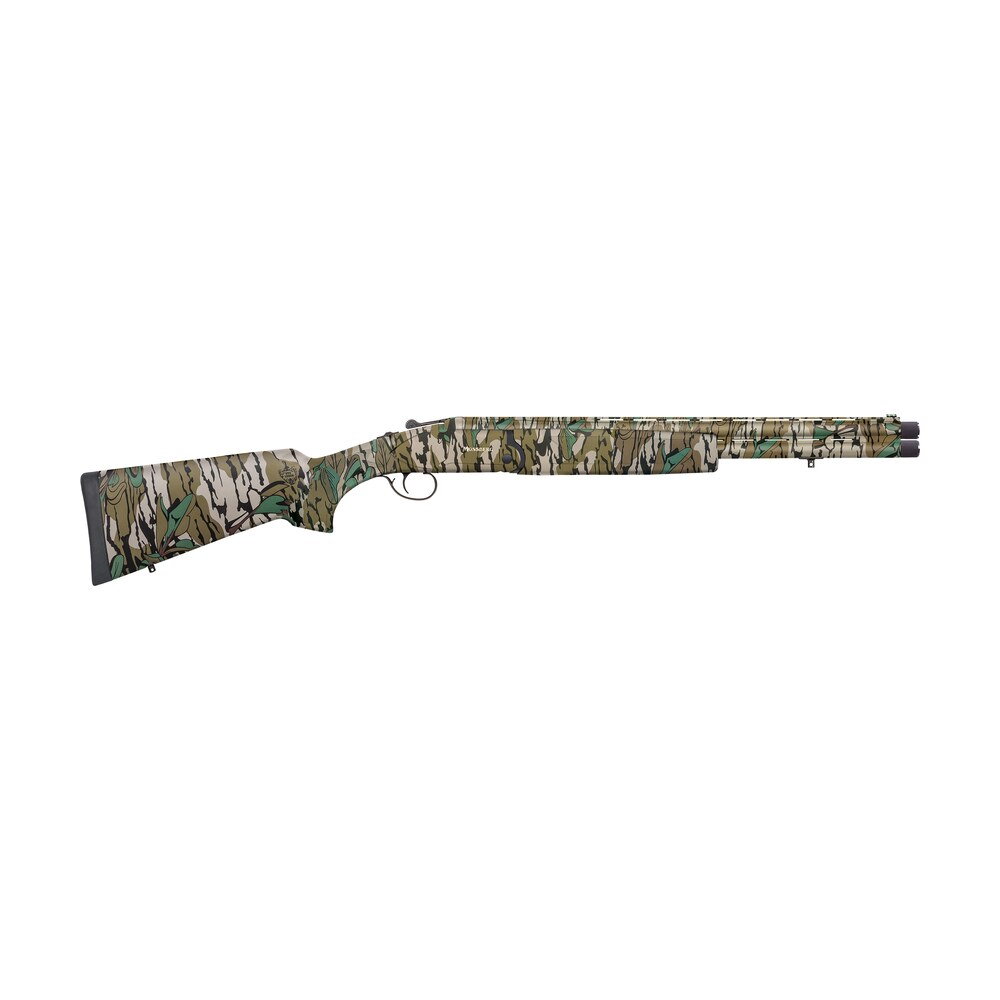 mossberg 75485 silver reserve eventide turkey over/under 12 gauge 3.5" 2rd 20", mossy oak greenleaf, synthetic furniture, fiber optic sight, ext. turkey choke Mossberg 75485 Silver Reserve Eventide Turkey Over/Under 12 Gauge 3.5" 2rd 20", Mossy Oak Sports South item 161064