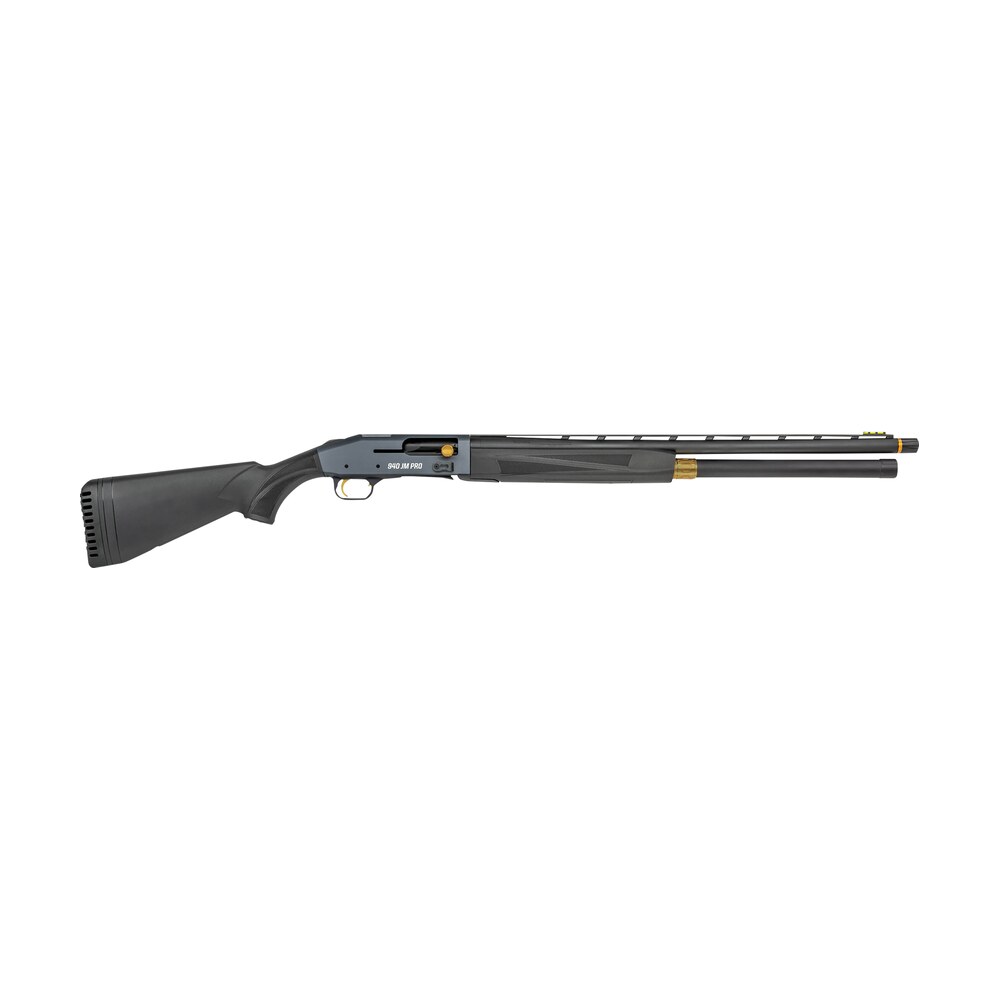 mossberg 85144 940 jm pro full size 12 gauge semi auto 3" 4+1 24" matte blued vent rib barrel, tungsten gray drilled & tapped stainless steel receiver, adjustable black synthetic stock, right hand Mossberg 85144 940 JM Pro Full Size 12 Gauge Semi-Auto 3" 4+1 24" Matte Blued Vent Rib Sports South item 161094
