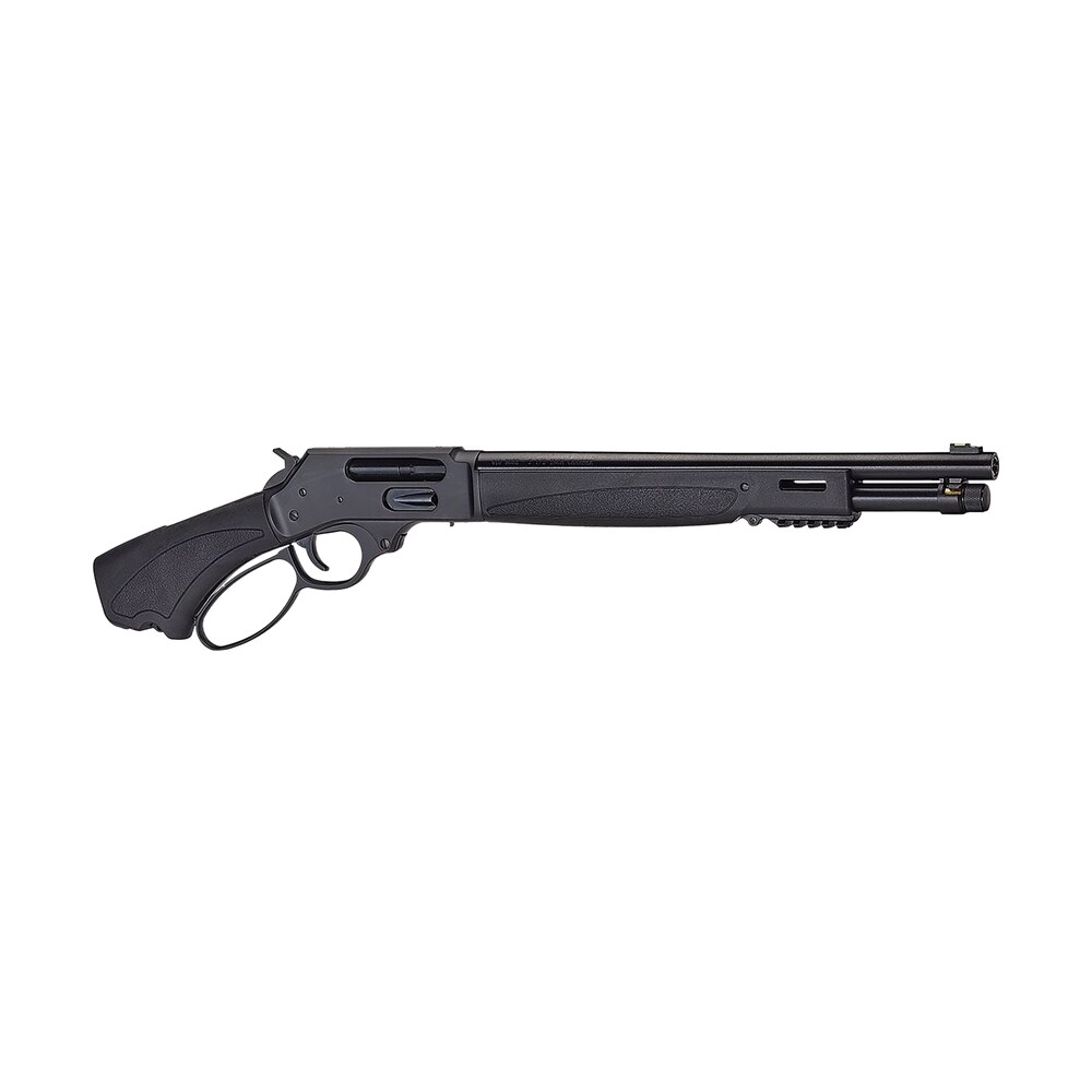 henry h018xah410 axe 5+1 15.14" 410 bore blued steel barrel, blued drilled & tapped steel receiver, black fixed synthetic stock Henry H018XAH410 Axe 5+1 15.14" 410 Bore Blued Steel Sports South item 161122
