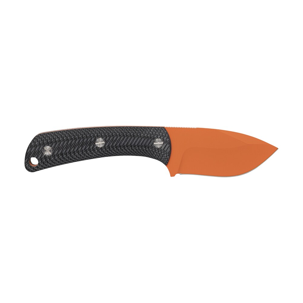 browning 3220499b back country small 2.75" fixed deep belly skinner plain blaze orange ceramic d2 steel blade, black g10 handle Browning 3220499B Back Country Small 2.75" Fixed Deep Belly Skinner Plain Blaze Orange Ceramic Sports South item 161417