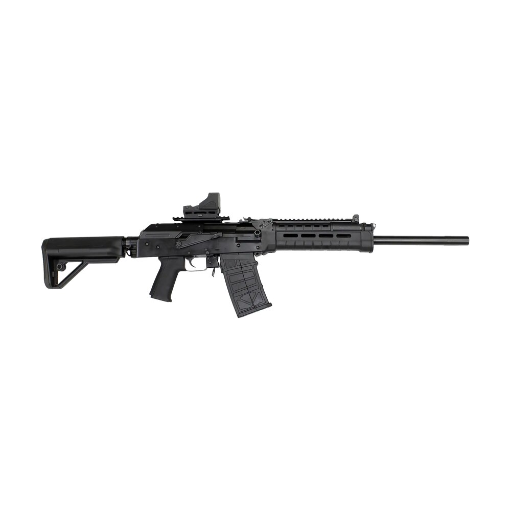 jts shotgun m12akt2.1 m12ak t1 12 gauge semi auto 5+1 (2.75") 3" 18.70" chrome lined barrel, black, m lok handgaurd, fixed stock, adj. gas block, 3 chokes, includes red dot JTS Shotgun M12AKT2.1 M12AK T1 12 Gauge Semi-Auto 5+1 (2.75") 3" 18.70" Chrome-Lined Sports South item 161490
