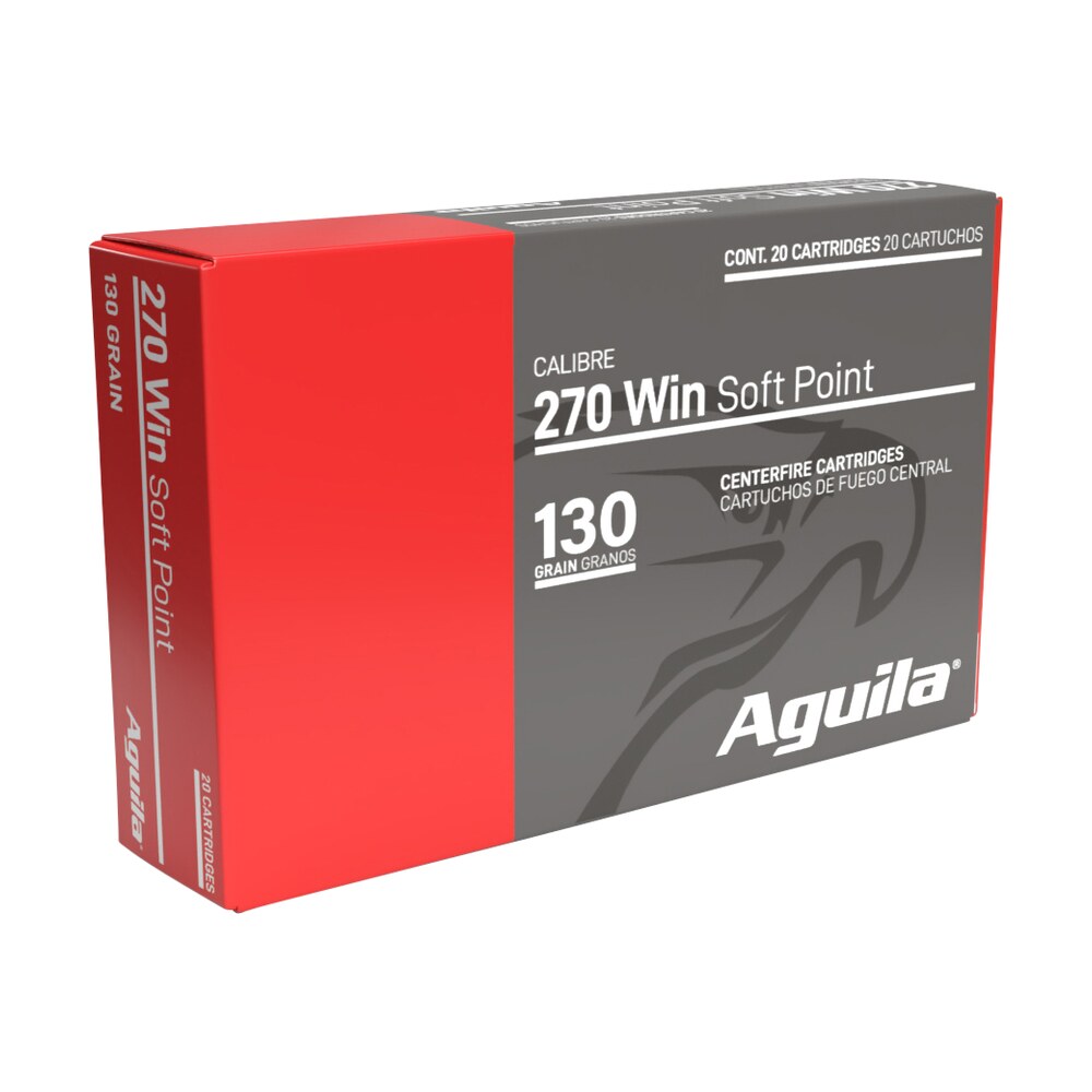 aguila 8053ag 270win 130gr interlock boat tail soft point 20 per box/10 case Aguila 8053AG 270Win 130gr InterLock Boat Tail Soft Point 20 Per Box/10 Case Sports South item 161533