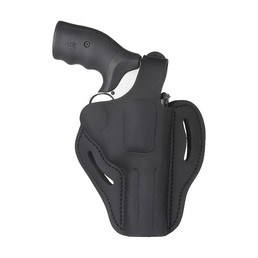 1791 gunleather rvhx2sblr rvhx 2 owb size 02 stealth black leather fits up to 4" barrel, k/l frame, belt slide right hand 1791 Gunleather RVHX2SBLR RVHX-2 OWB Size 02 Stealth Black Leather Sports South item 161546