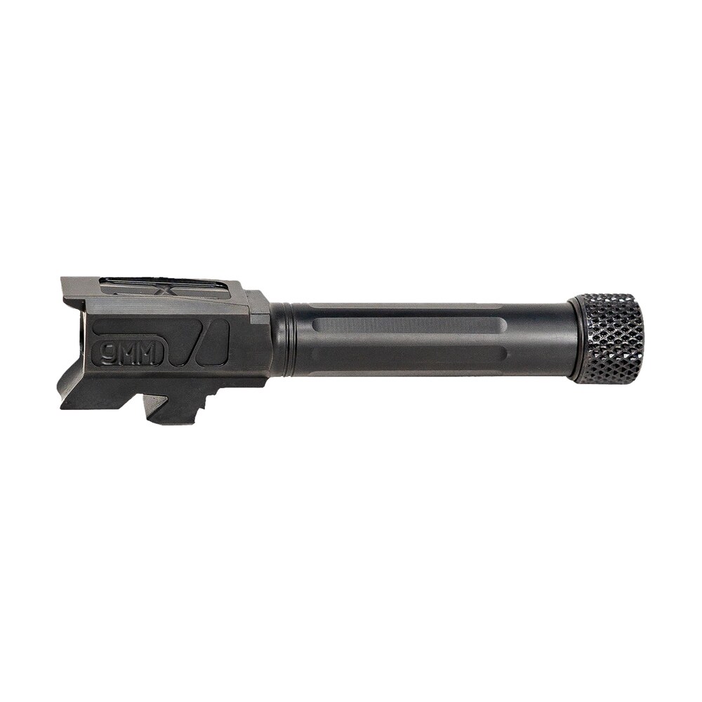 faxon firearms gb910n43sgqt match series 9mm luger compatible w/glock 43/43x, fluted threaded black nitride stainless steel Faxon Firearms GB910N43SGQT Match Series 9mm Luger Compatible Sports South item 161592