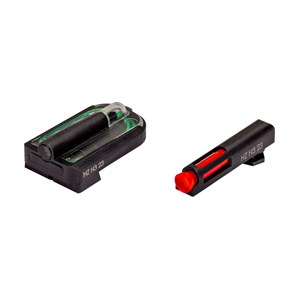 hiviz glmfd21 fastdot h3 sight set for glock mos red fiber optic front sight green tritium rear sight HiViz GLMFD21 FastDot H3 Sight Set for Glock MOS Red Fiber Optic Front Sight-Green Tritium Rear Sports South item 161806