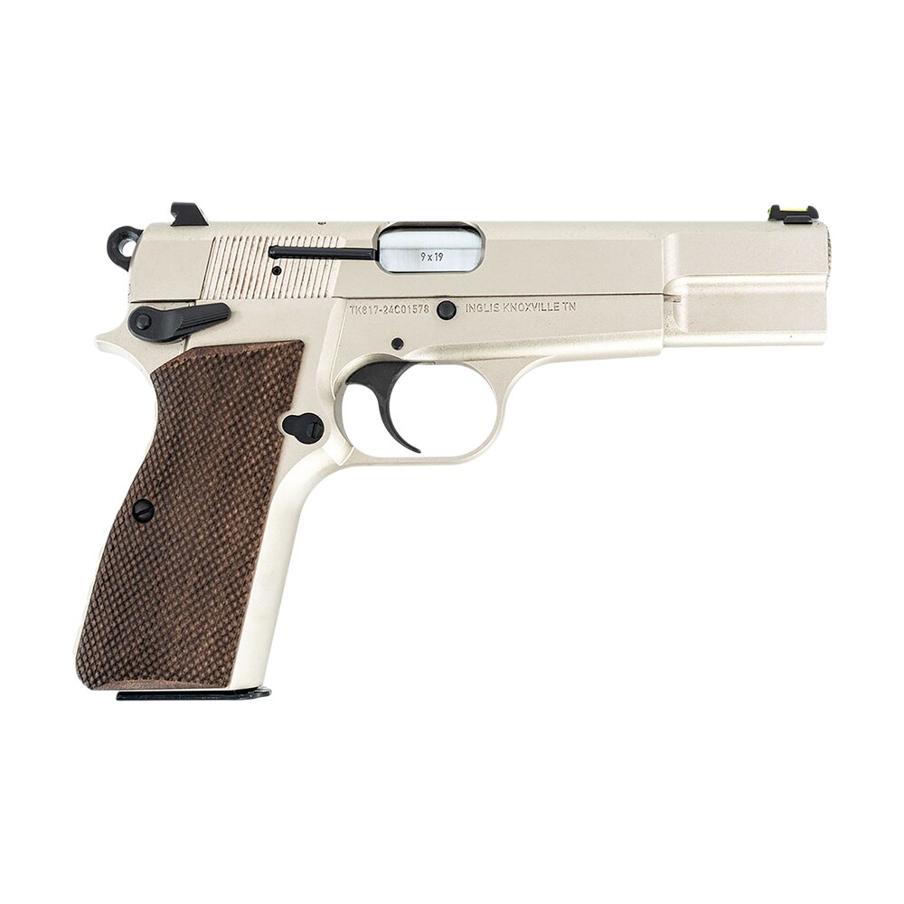 mac 12000001 p 35 9mm luger 15+1 4.70" stainless steel barrel, satin nickel serrated steel slide & frame w/beavertail & picatinny rail, g10 grip MAC 12000001 P-35 9mm Luger 15+1 4.70" Stainless Steel Sports South item 161891