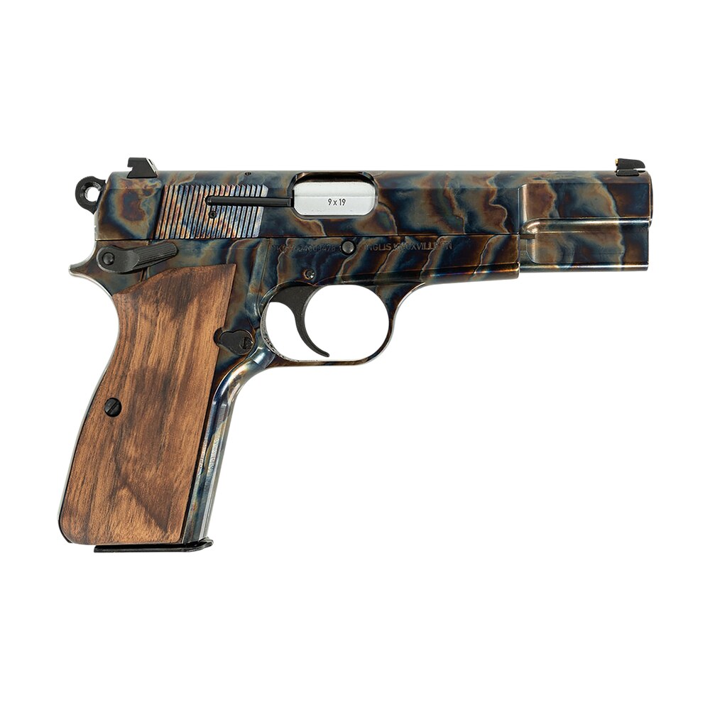 inglis 12000010 gp 35 full size frame 9mm luger 15+1 4.70" hard chrome plated stainless steel barrel, color case hardened carbon steel serrated slide, color case hardened steel frame, walnut grip Inglis 12000010 GP-35 Full Size Frame 9mm Luger 15+1 4.70" Hard Chrome Plated Stainless Steel Sports South item 161892