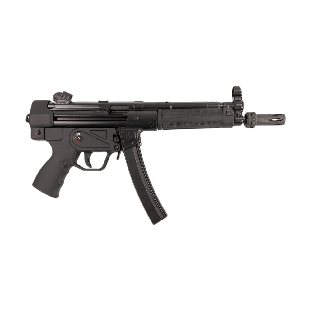 mac 12750004 5 9mm luger 30+1 8.90" black phosphate steel threaded barrel, black phosphate optics ready receiver/frame, black grip, ambidextrous MAC 12750004 5 9mm Luger 30+1 8.90" Black Phosphate Steel Threaded Sports South item 161893