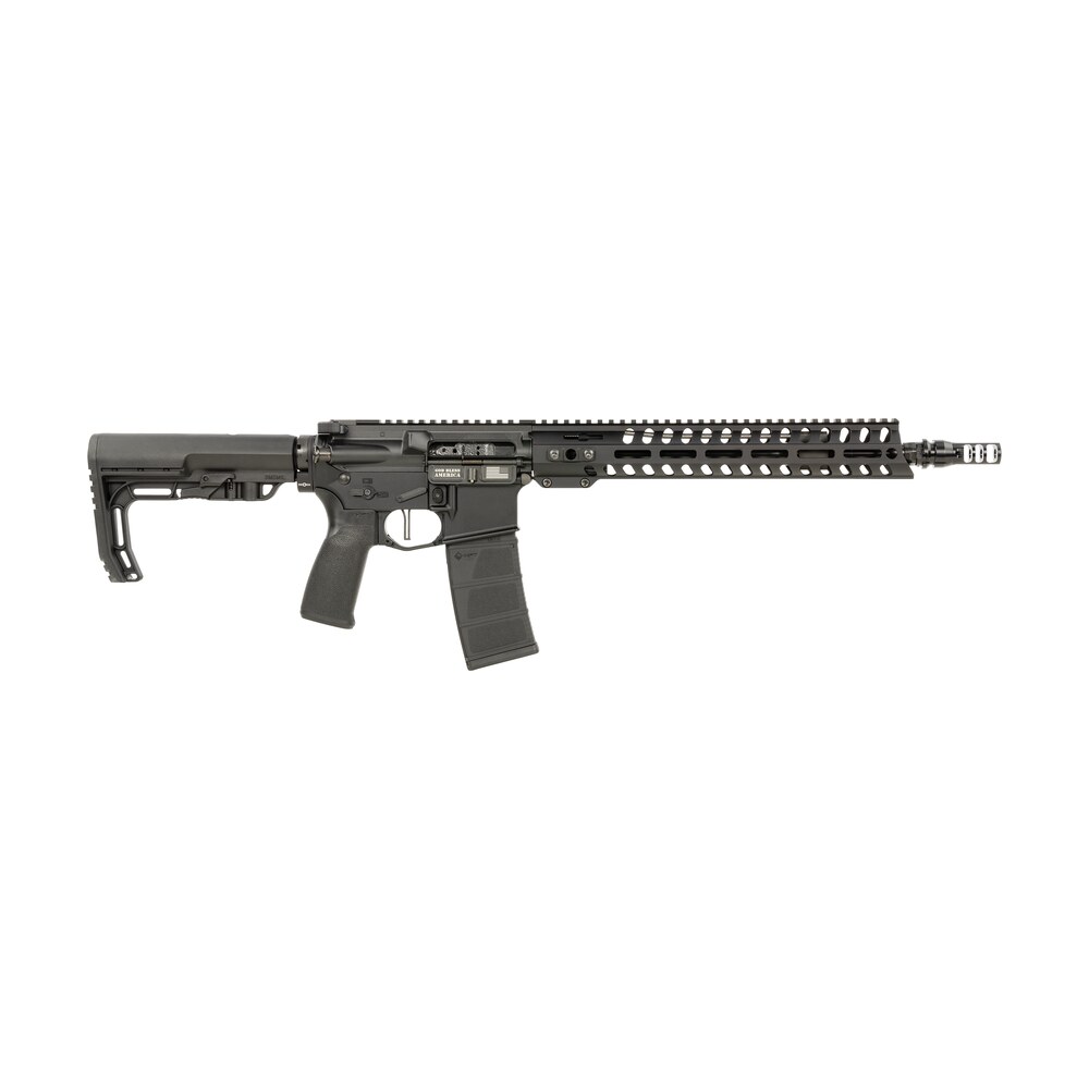 patriot ordnance factory 02045 minuteman 5.56x45mm nato 30+1 13.75" black steel threaded barrel, black anodized aluminum receiver, 13" renegade rail handguard Patriot Ordnance Factory 02045 Minuteman 5.56x45mm NATO 30+1 13.75" Black Steel Threaded Sports South item 162026